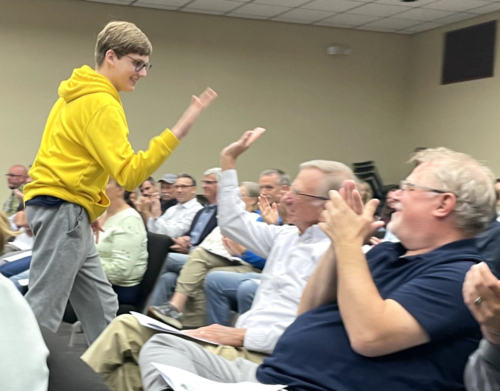 Granville residents pack Heath council chambers to protest housing proposal they say would flood their schools